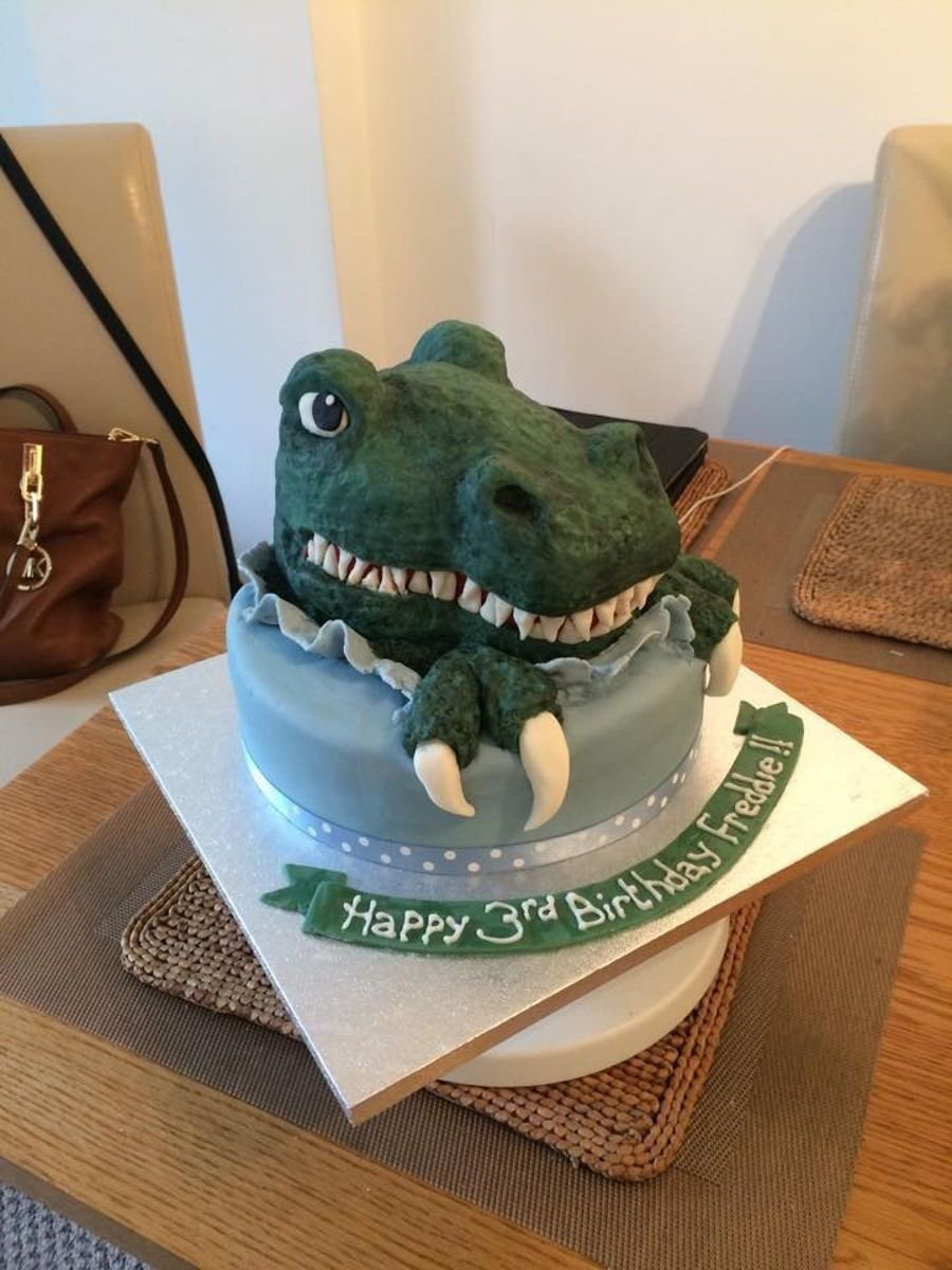 3д торт динозавр