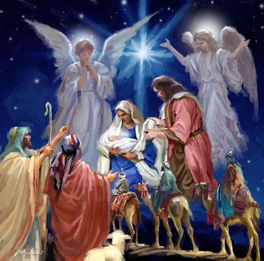 Открытка с рождеством иисуса христа