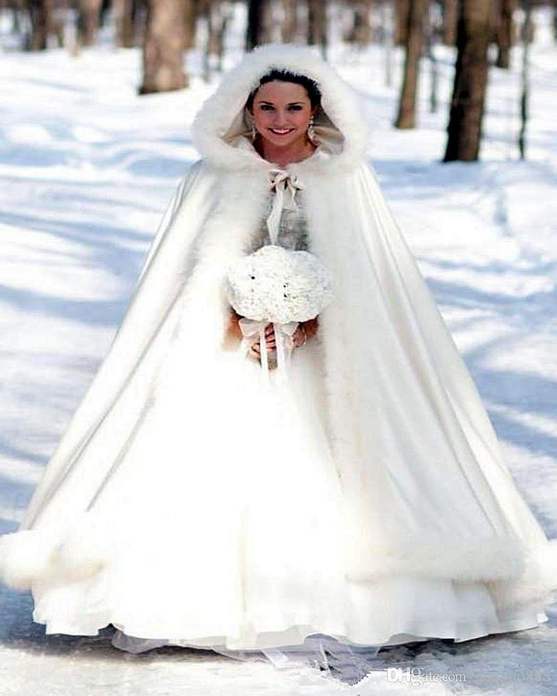 Зимний свадебный наряд