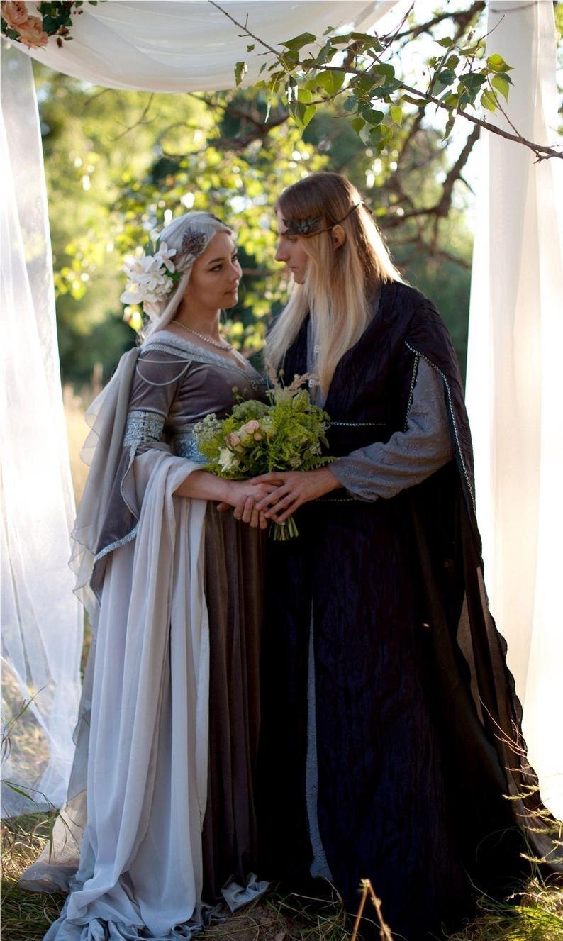 Свадебное платье Эльфийское Elven Style Dress