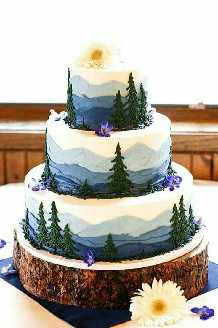 Свадебный торт в стиле гор