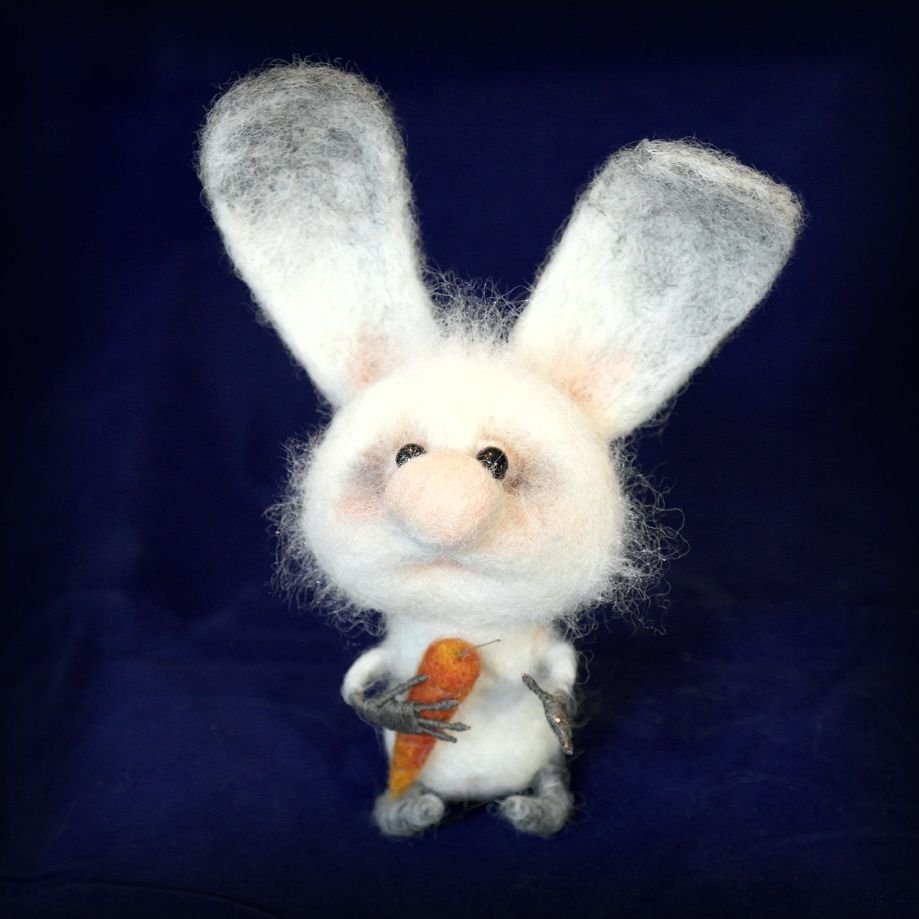 Символ года кролик заяц из папье маше картинки