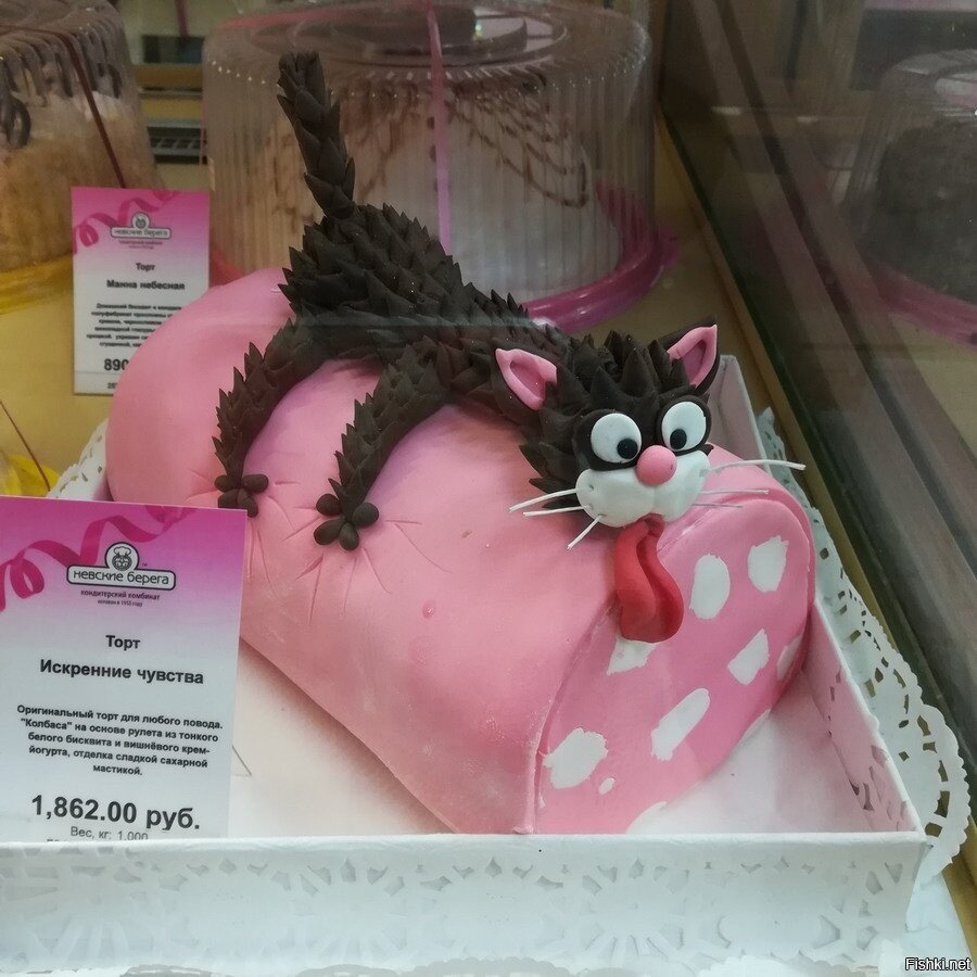 Торт в виде кошки