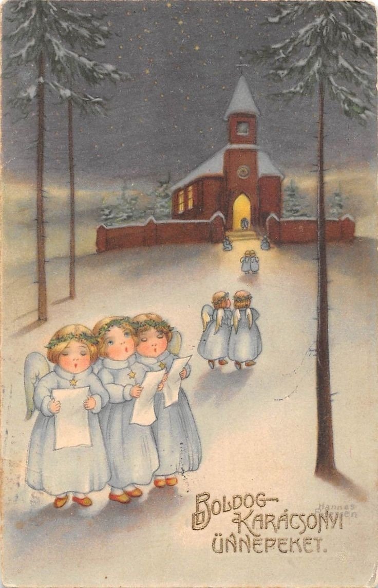 Рождество открытки старинные православные