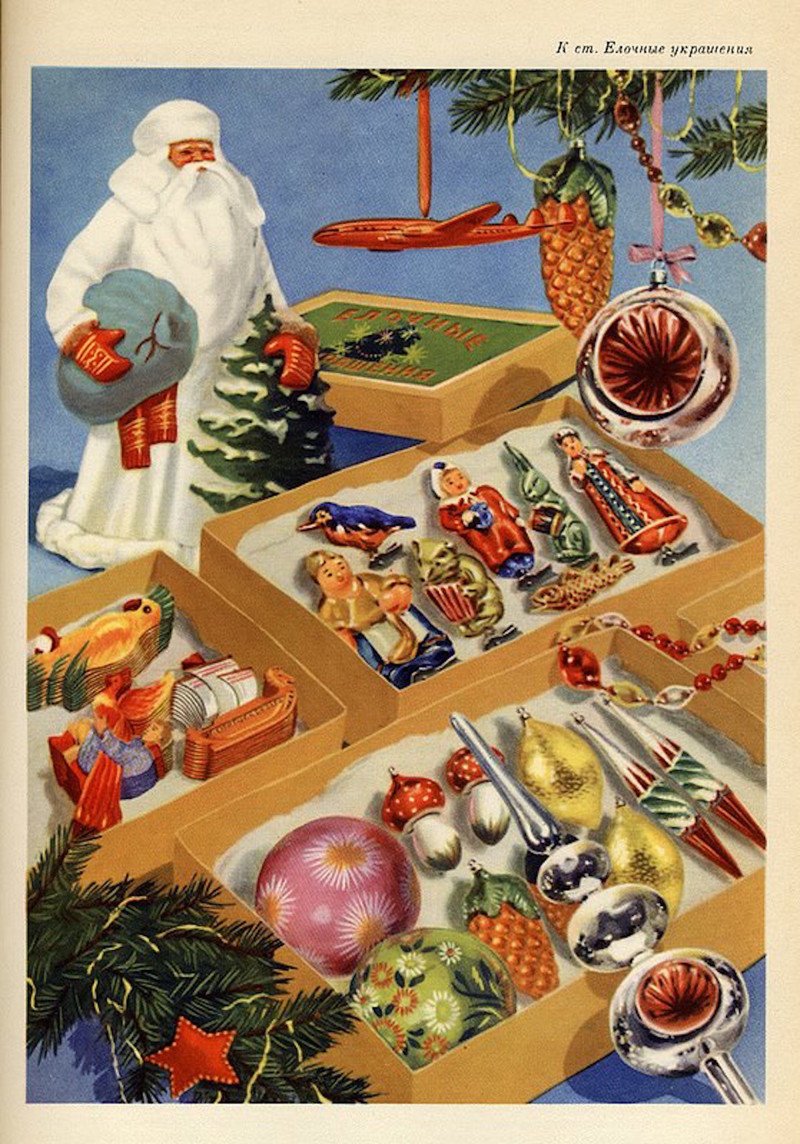 Новогодние открытки 1930-х годов