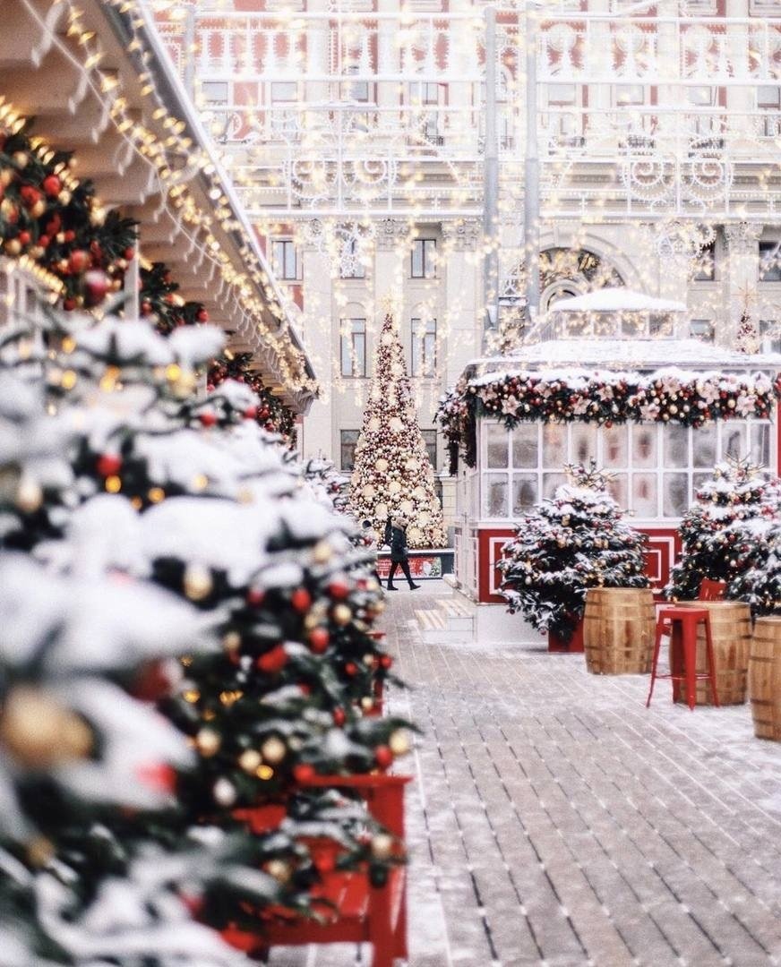 Рождественский рынок в Москве