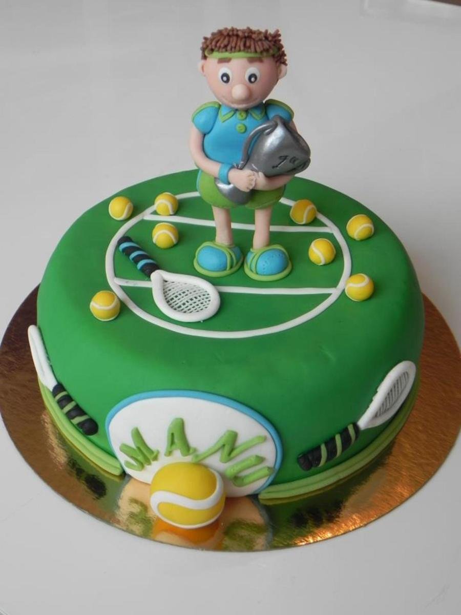 Торт на 10 лет девочке теннисная тематика