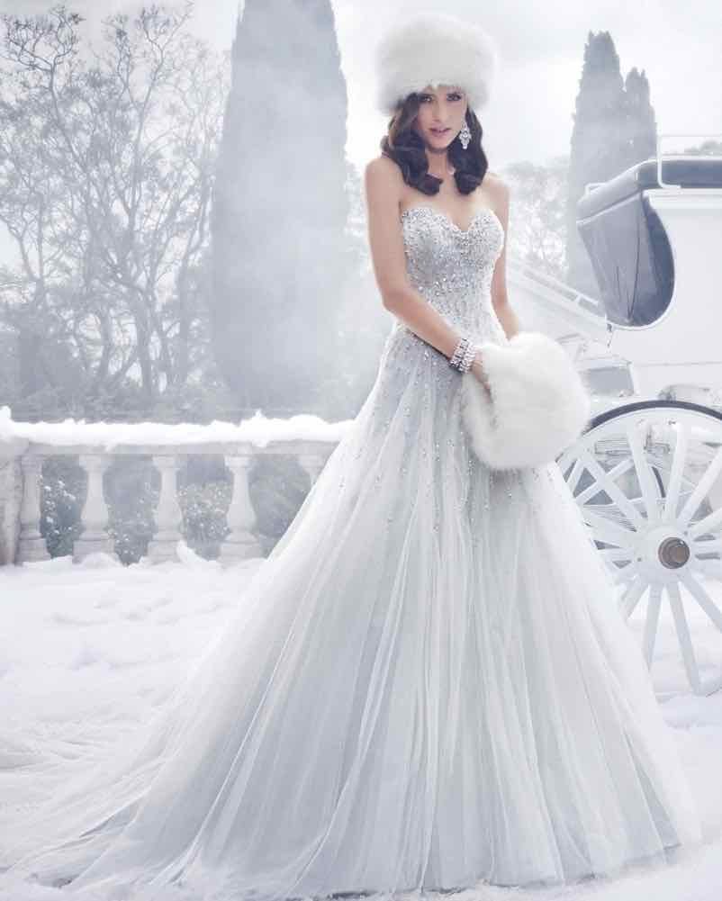 Свадебные платья для зимы