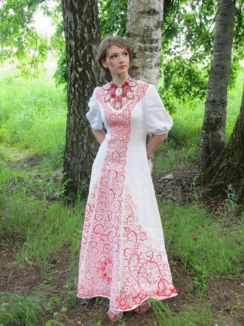 Славянская одежда на свадьбу