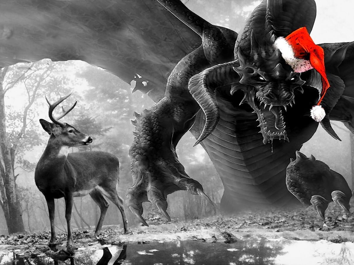 Год быка дракона. Дракон новый год. Рождественский дракон. Бык фэнтези.