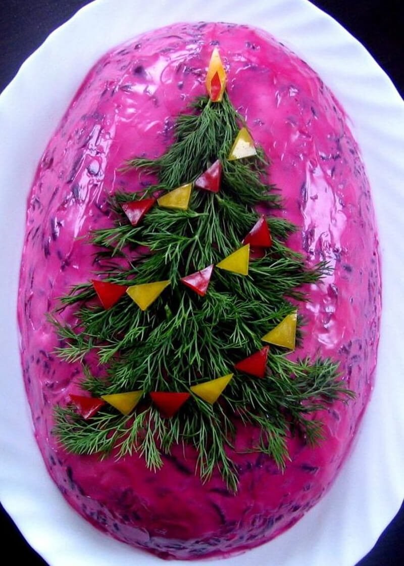 Салат Новогодняя елка