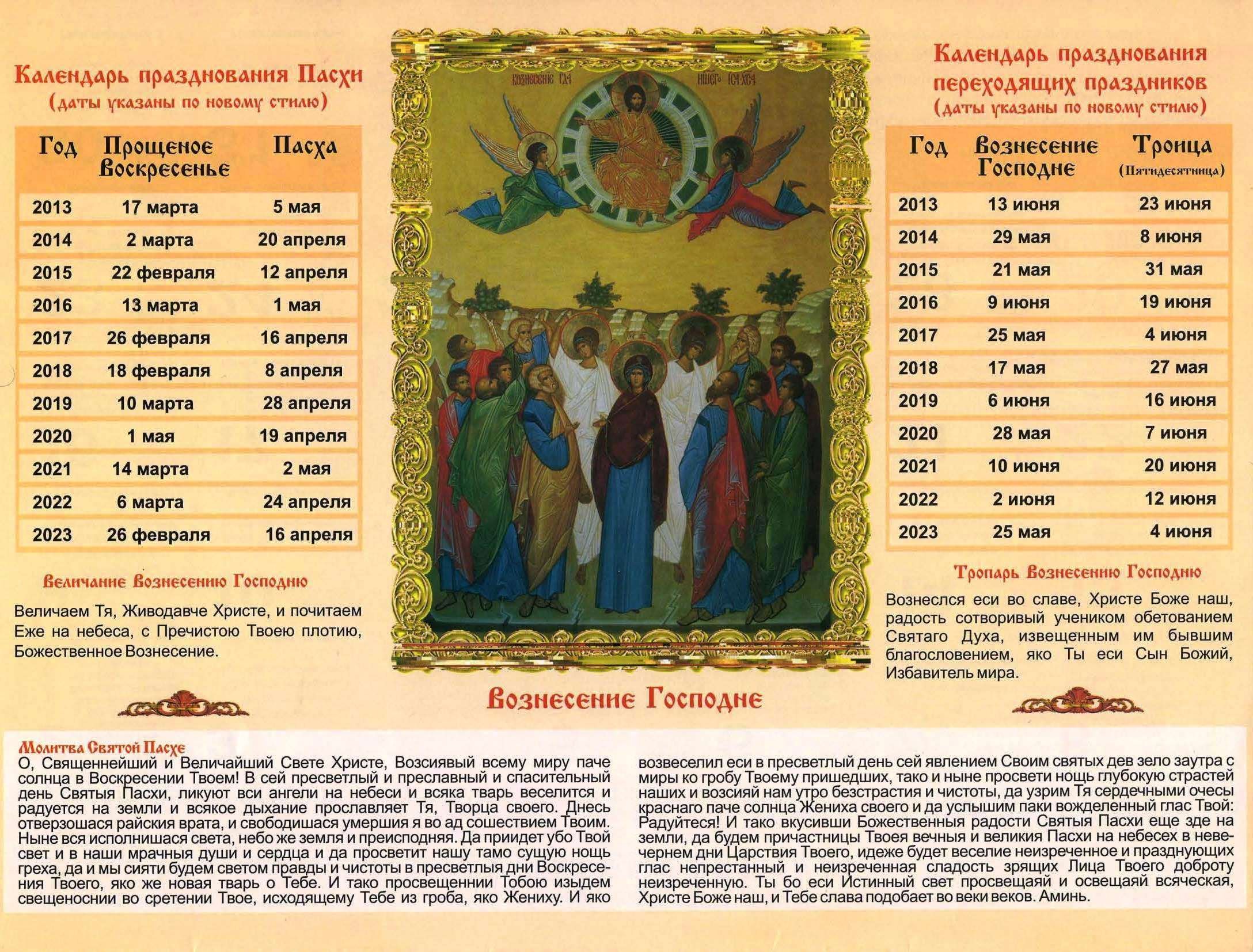 В воскресенье есть церковный праздник. Православные праздники по годам. Календарь православных праздников. Великие церковные праздники. Календарь празднования Пасхи.