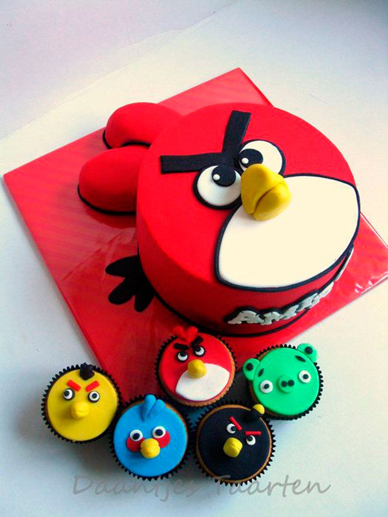 Капкейки Angry Birds