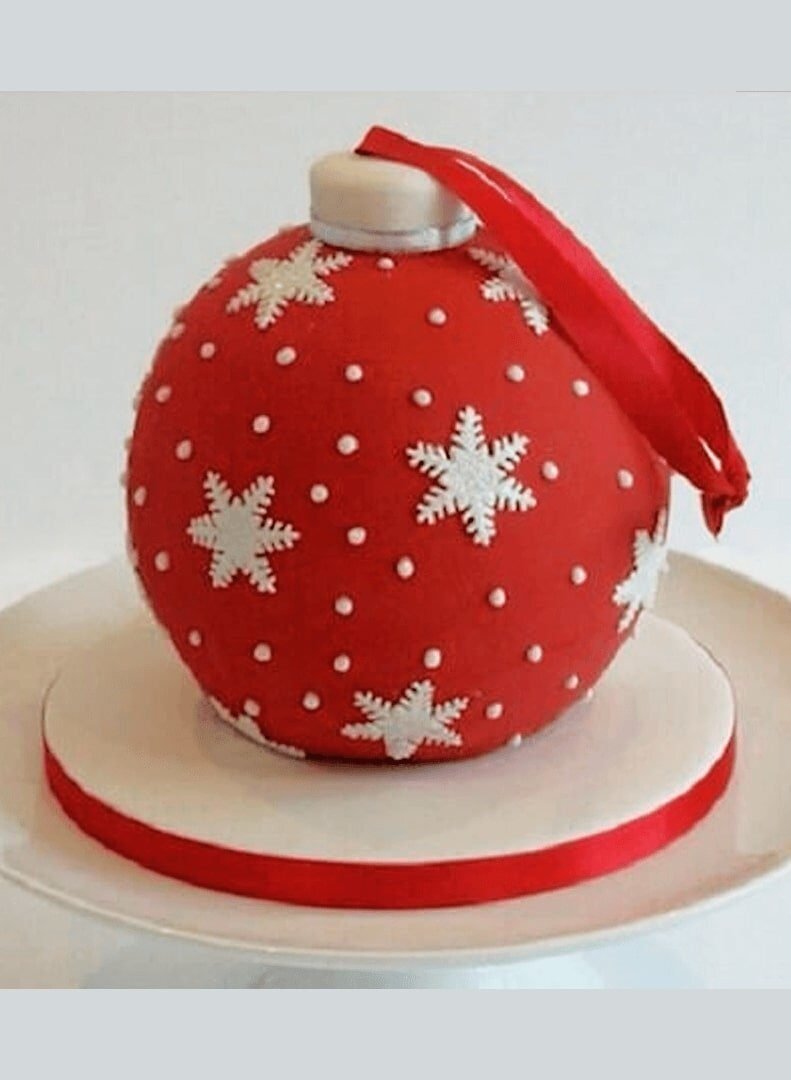 Торт новогодний шар