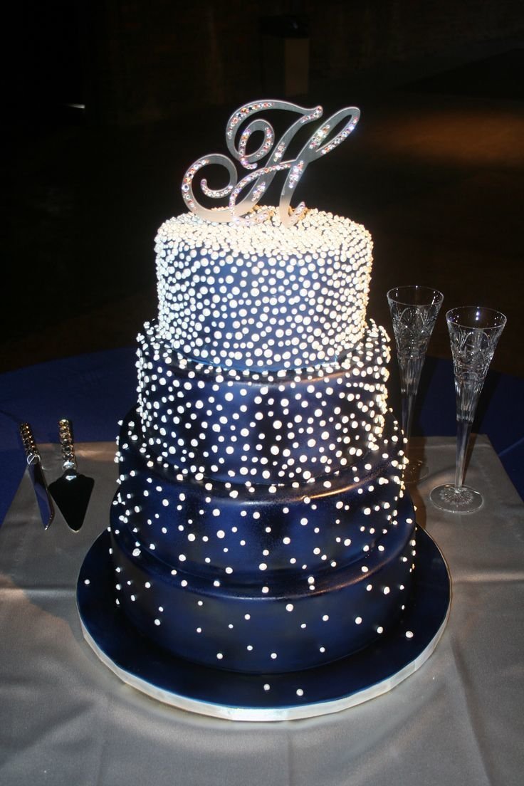 Свадебный торт с блестками