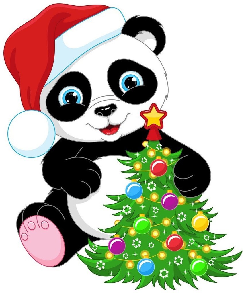 Рождественская панда