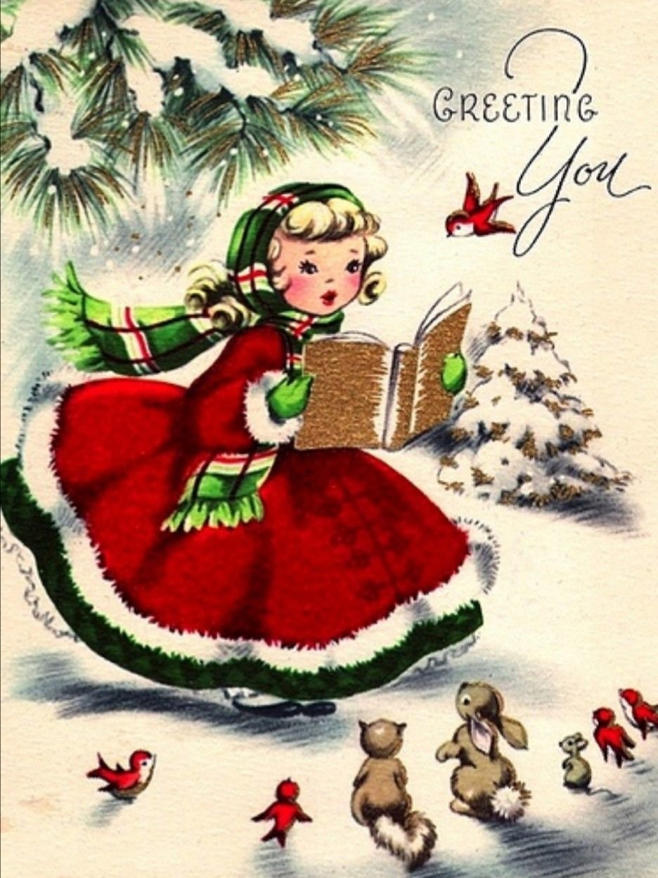 Французские Рождественские открытки