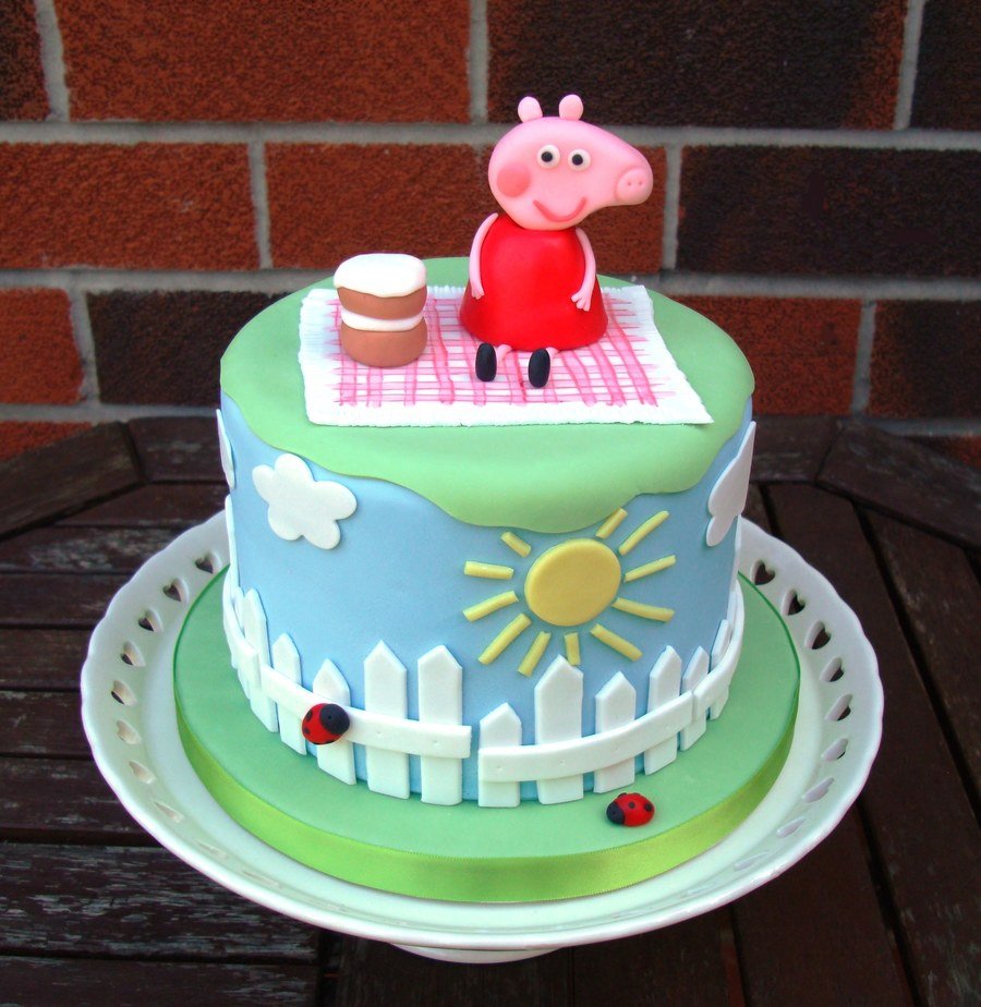 Тортик в тематике Свинка Пеппа
