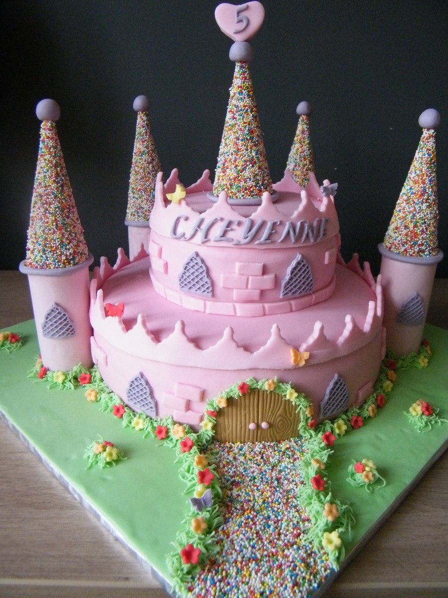 Детский тортик замок
