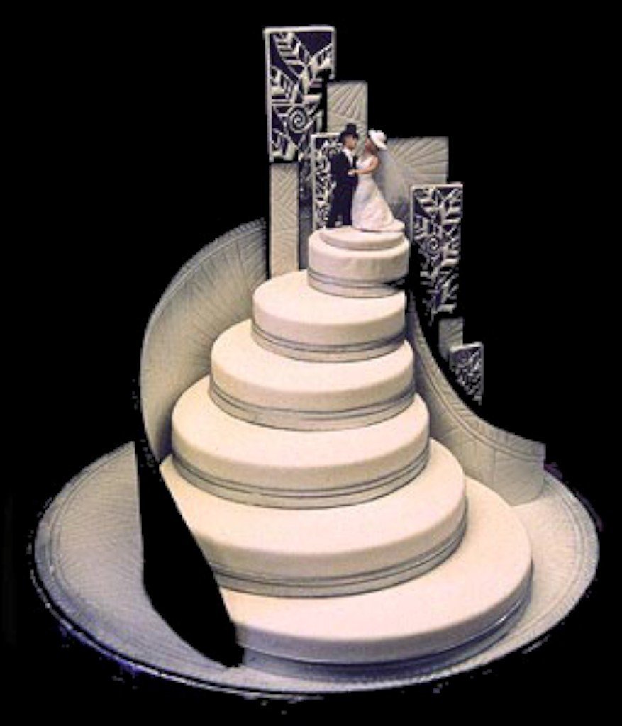 Свадебный торт пирамида