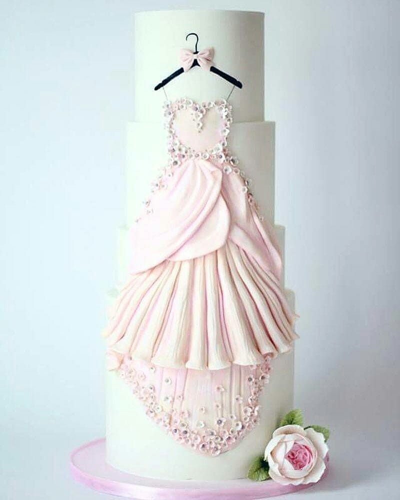 Платье из мастики на торт