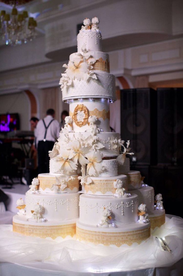 Торт свадебный 2022 многоярусный