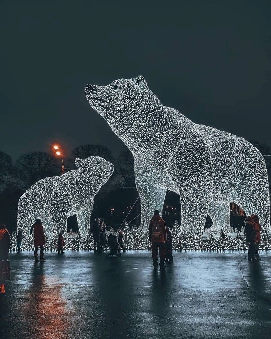Парк Горького Москва медведи