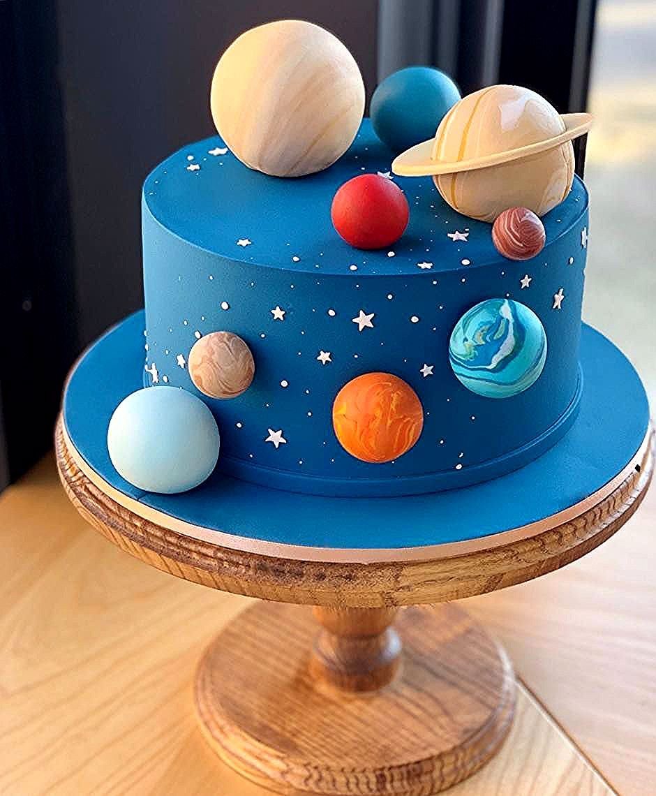 Тортики в стиле космос
