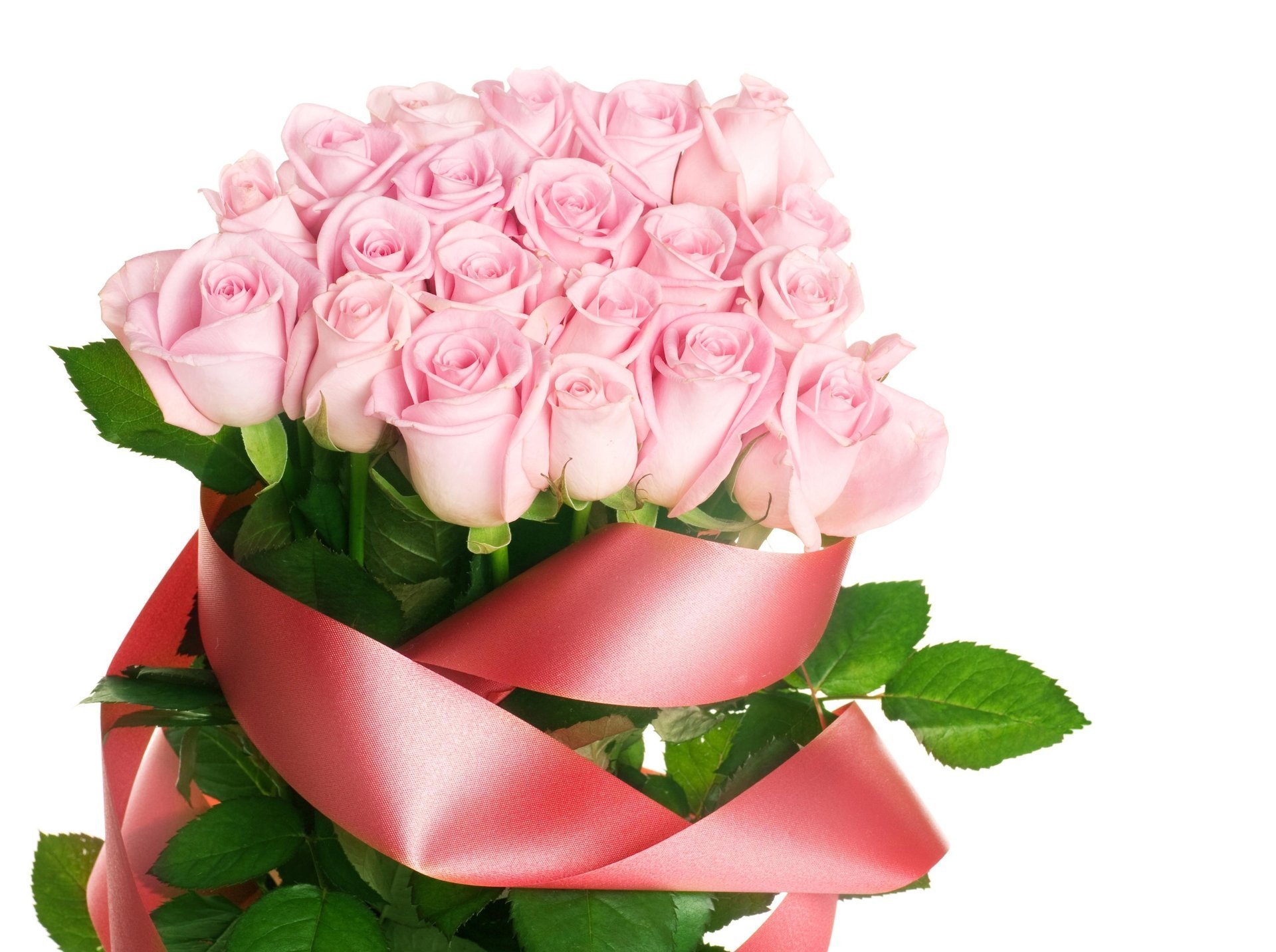 Букетная открытка цветы (Розы. С днем рождения)