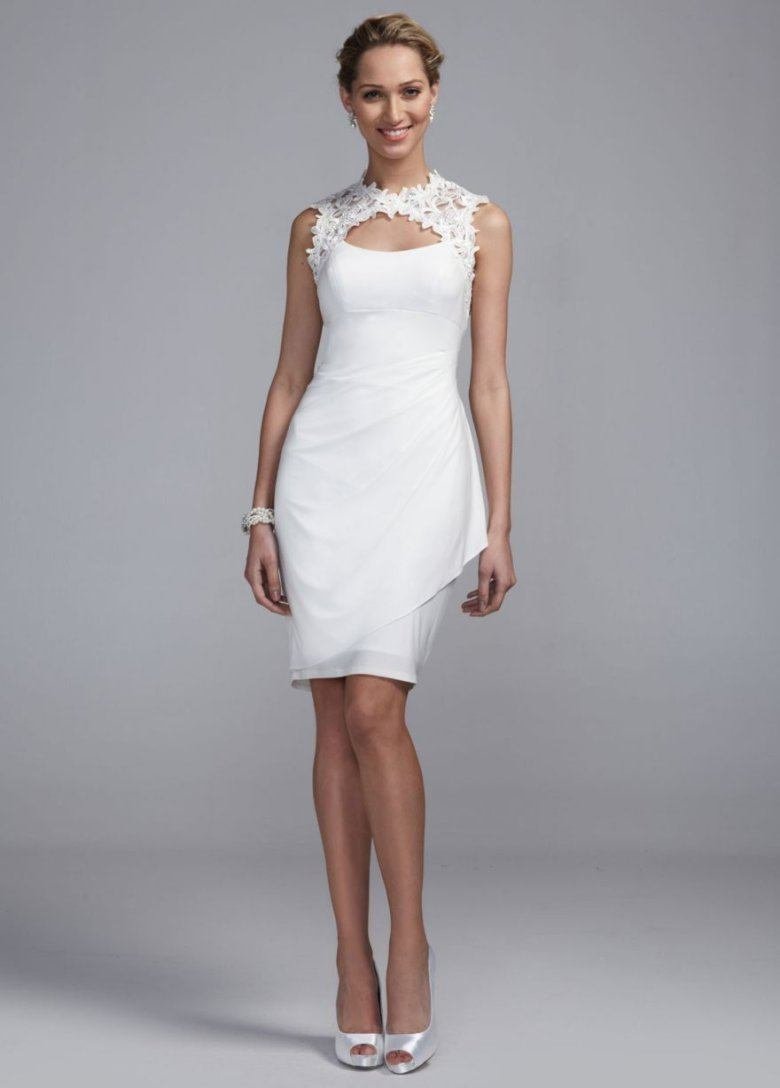 Классическое белое платье на свадьбу