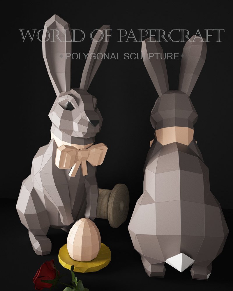 Паперкрафт Пасхальный кролик для программа
