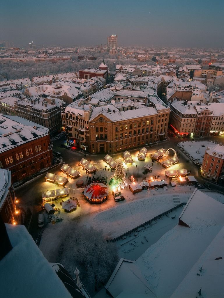 Рига Латвия зима