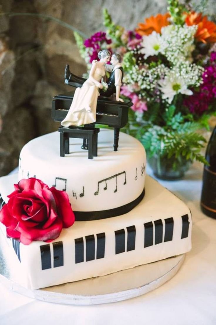 Декор торта для музыканта