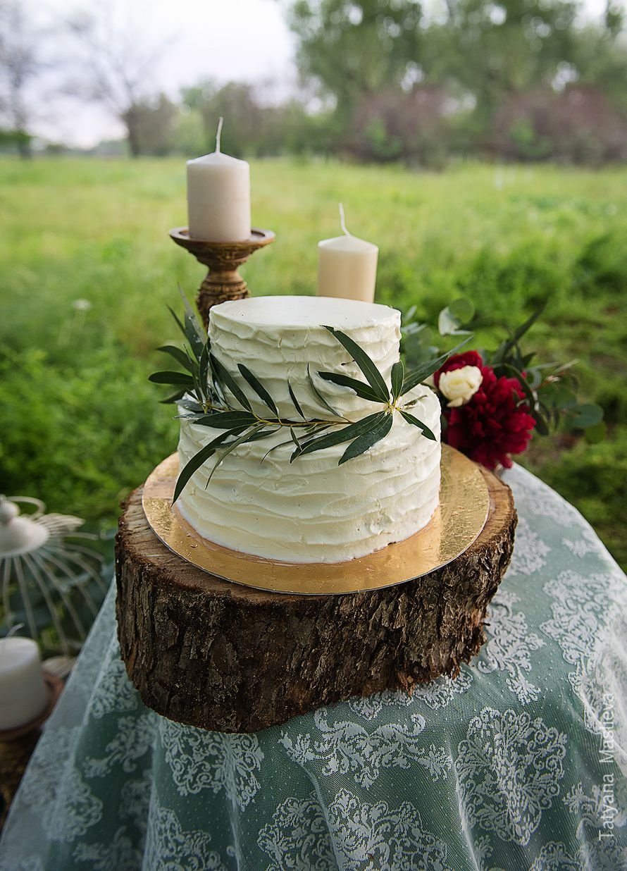 Свадебный торт бохо рустик
