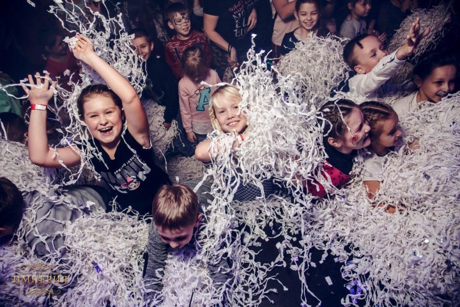 Бумажная вечеринка для детей