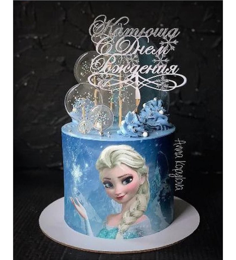 Торт Холодное сердце с пряниками
