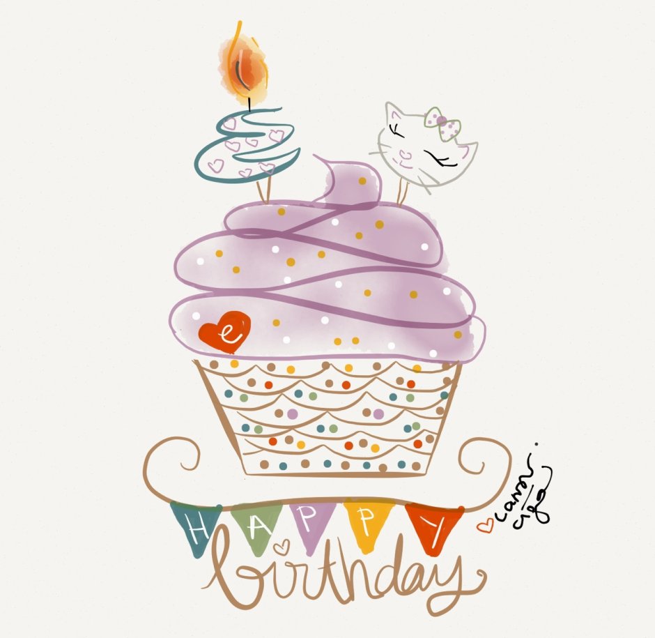 Happy Birthday с пожеланиями