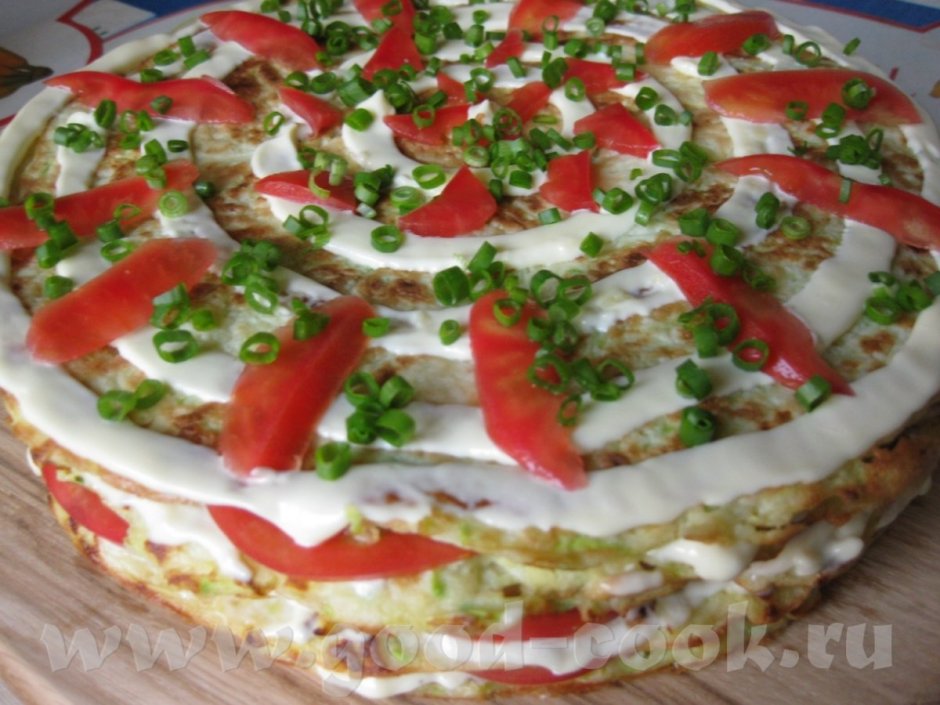 Печеночно кабачковый торт