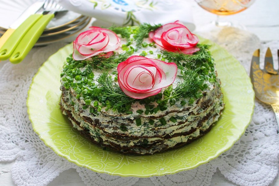 Шедевры кулинарии закусочный торт