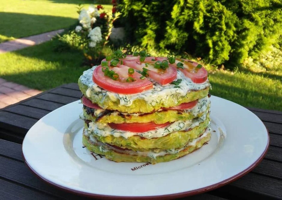 Закусочный грибной торт