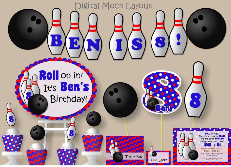 Bowling Party Invitation
