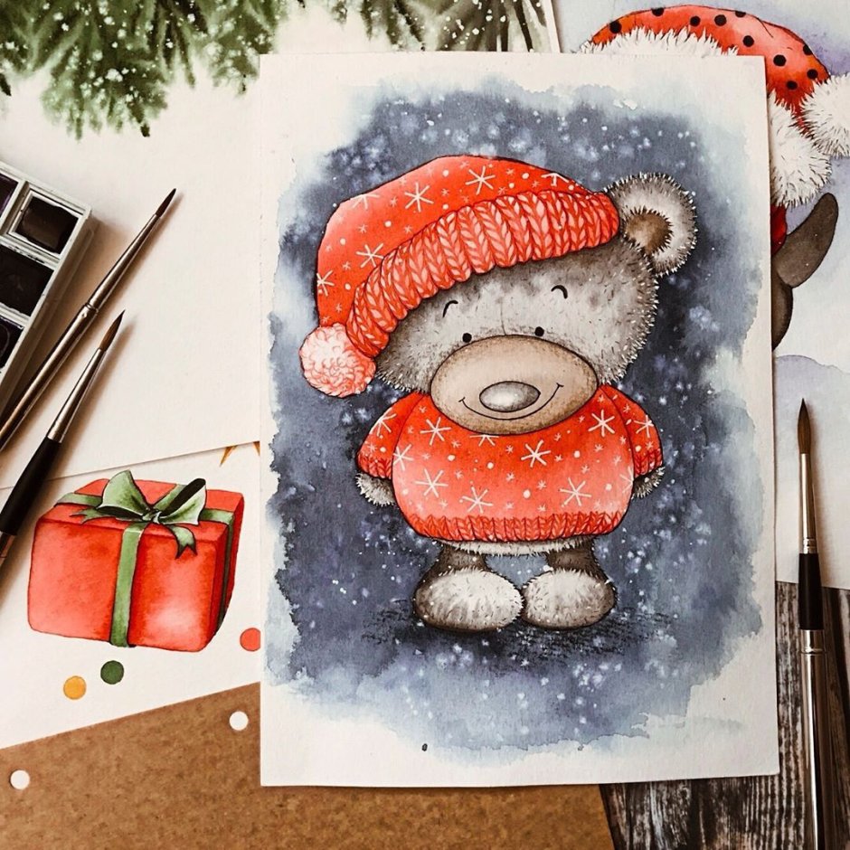 Скетч кофе фломастером