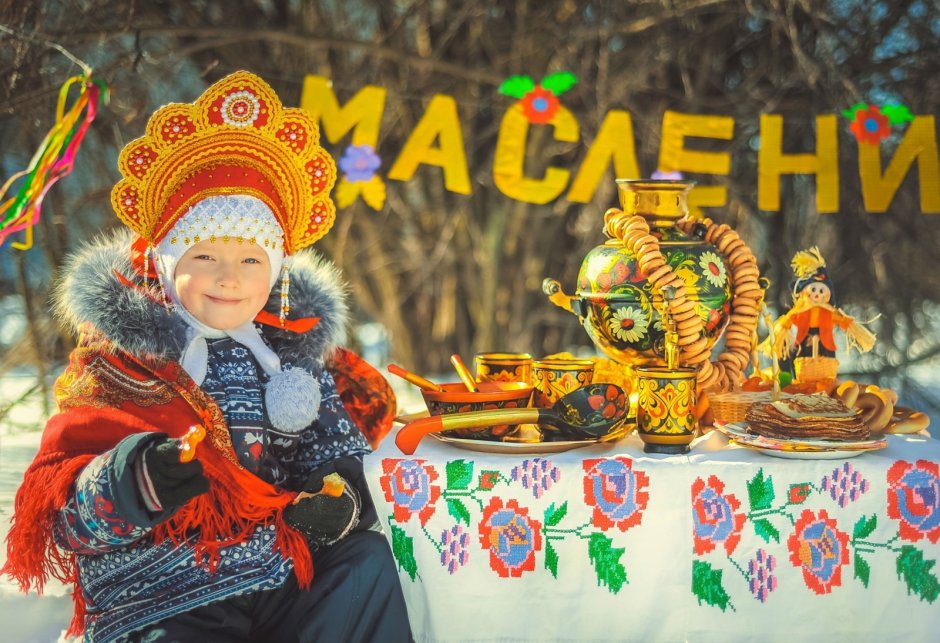 Русский стол на Масленицу