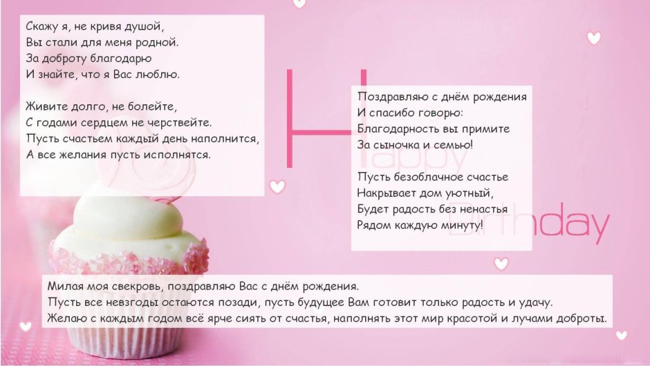 Поздравления с днём рождения маме и б