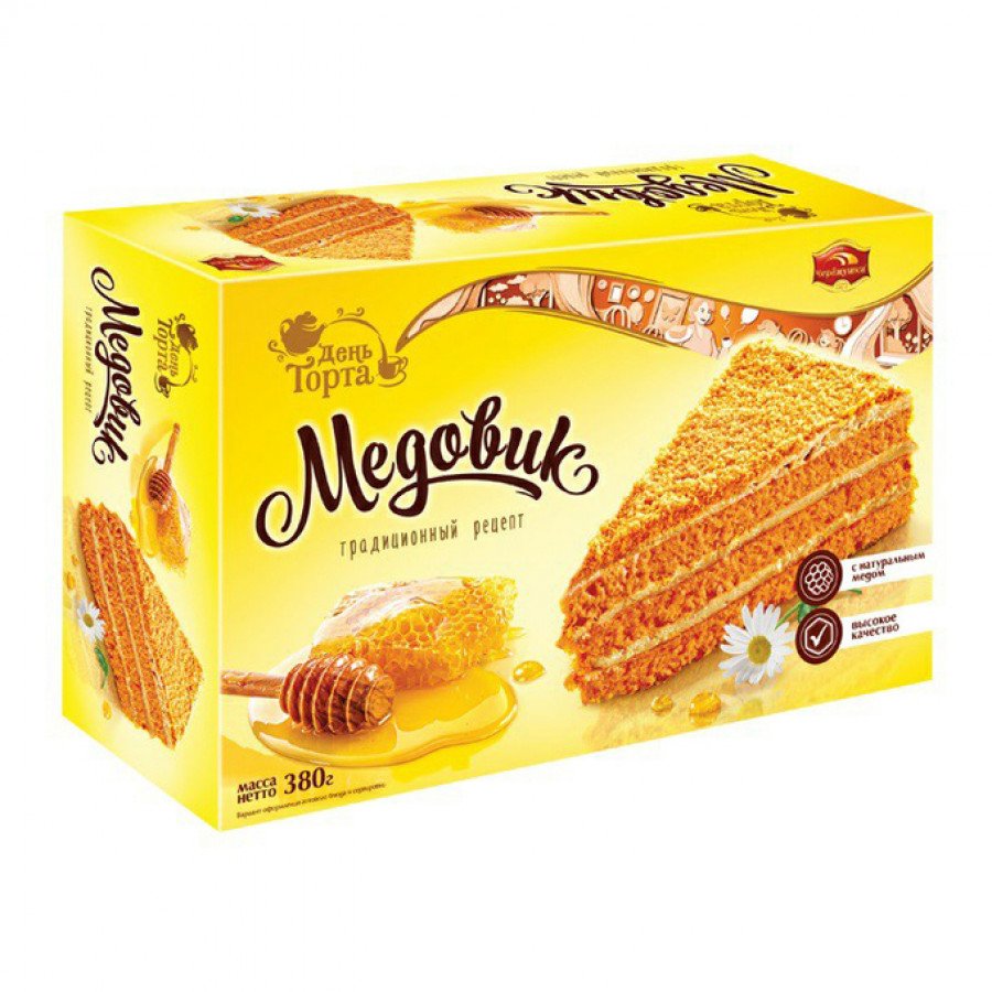 Торт Черёмушки "медовик" 380г