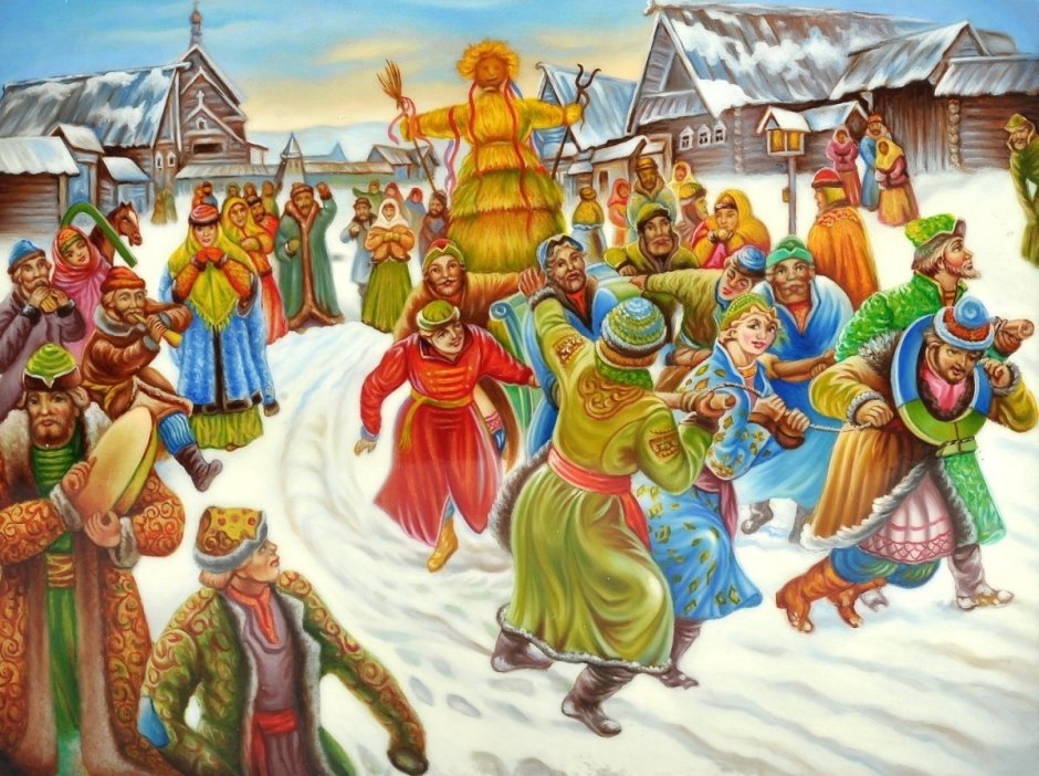 Масленица хоровод блины