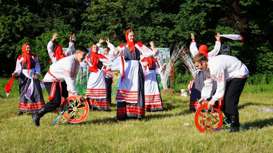 Фон русский народный стиль