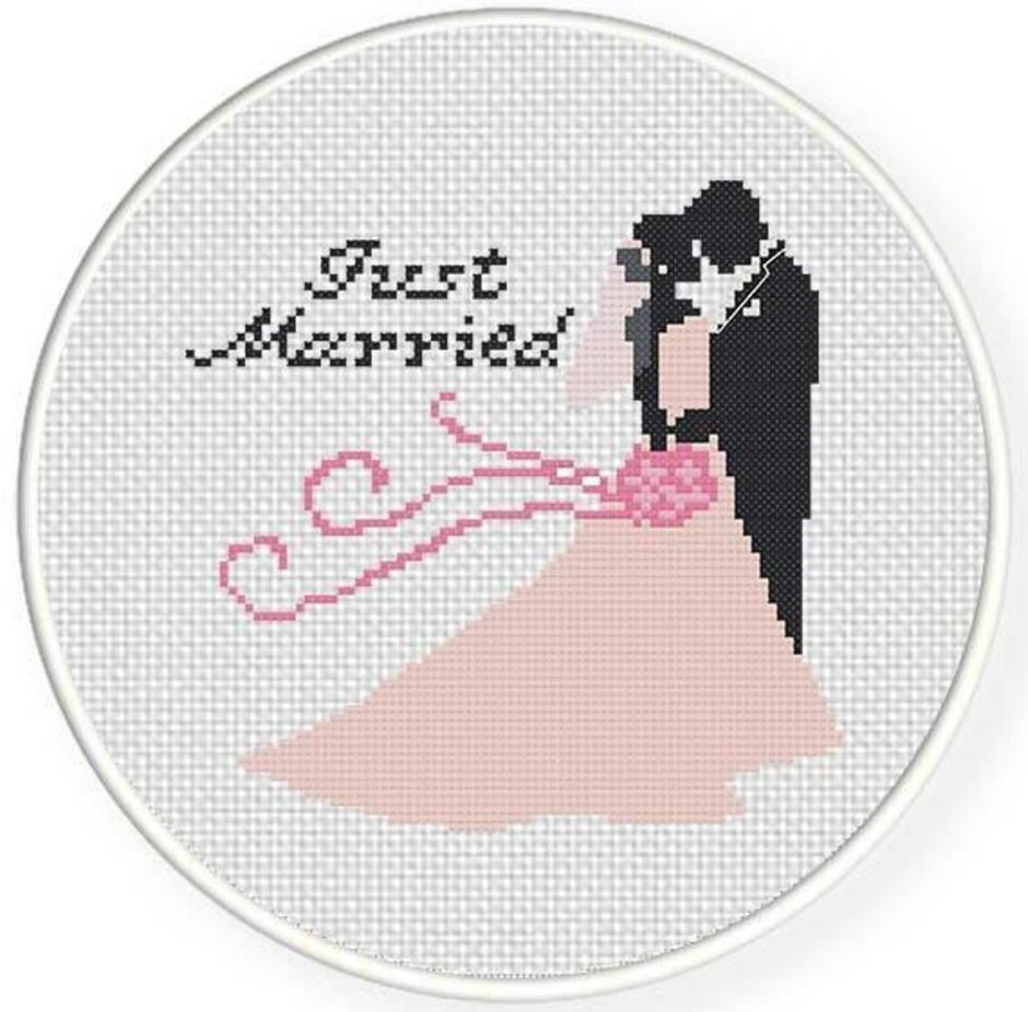 Вышивка just married
