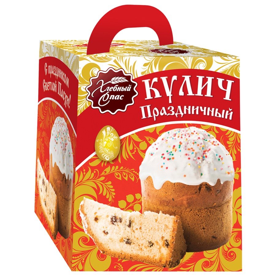 Кекс "кулич праздничный",430 г хлебный спас