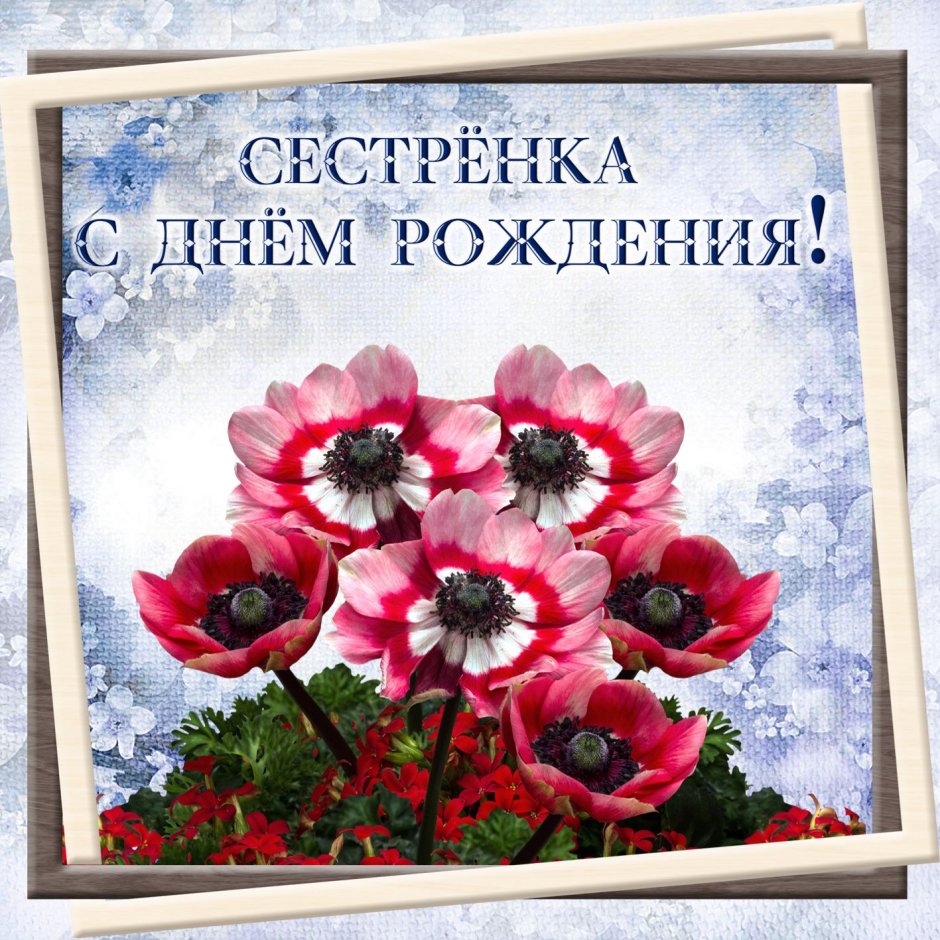 Спасибо сестренка
